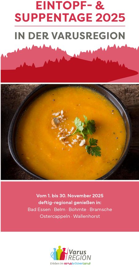 Eintopf- und Suppentage in der VarusRegion, Titelbild Flyer 2025